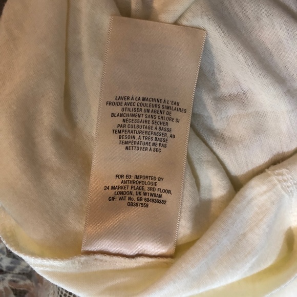 Anthropologie Meadow Rue Floral Lace Mesh Blouse - Picture 7 of 7